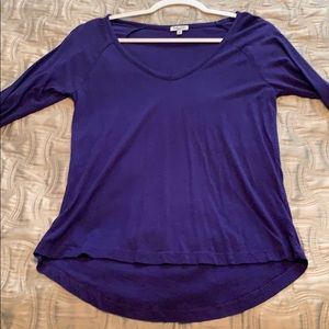 Splendid 3/4 sleeve top. Size S.